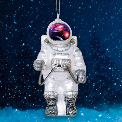 Ornement de Noël en verre Herik Astronaut