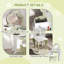 Topeka Dressing Table with Mirror and Stool Kids Vanity 3-6 White
