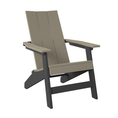 Adirondack moderne. Bois vieilli et noir