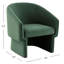 Fauteuil demi-tonneau rembourré Mia-217402715