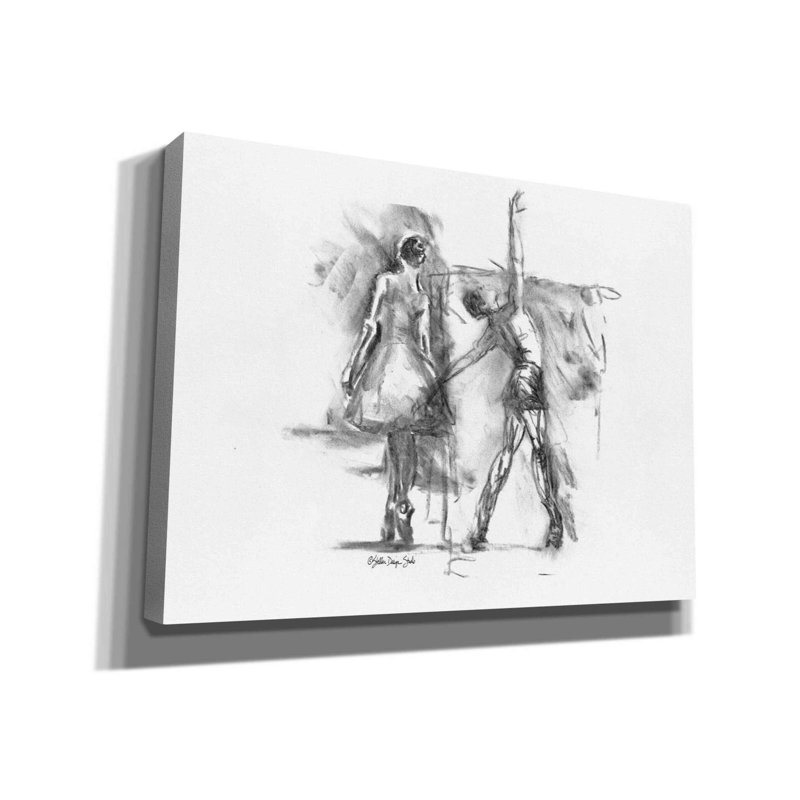 «Dance figure 3» par Stellar Design Studio, art mural sur toile, H 40 po l 54 po x P 1,5 po