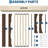King Size Walnut Wood Platform Bed Frame, Wave Design, Low Profile, Noise-Free-129473832-129473834