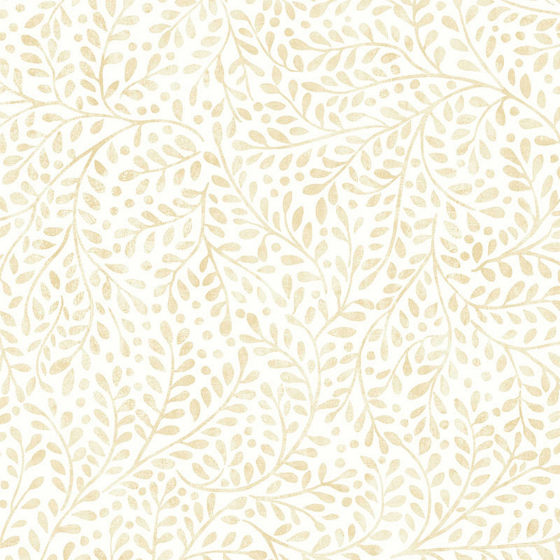 Joules Willow Leaf Duck Egg Wallpaper, Beige