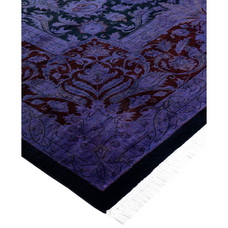 Tapis unique en laine 9 pi 2 po x 11 pi 10 po Huckaby