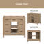 Base de meuble-lavabo simple 35,51 po seulement-96223980