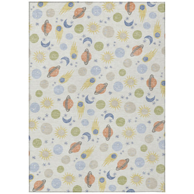 Machine Washable Indoor/Outdoor Chantille ACN2581 Kids Rug