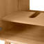 Meuble-lavabo simple en teck naturel 48 po avec dessus en quartz Hoult