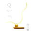 Petite lampe de table circulaire transformable à intensité variable avec télécommande