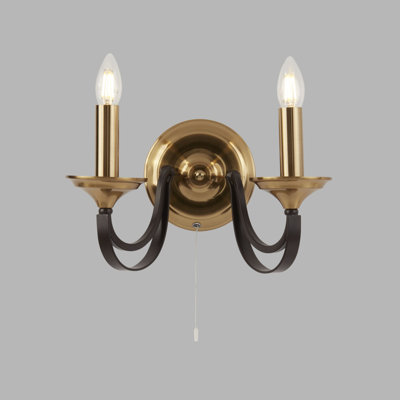Limeuil Mild Steel Candle Wall Light