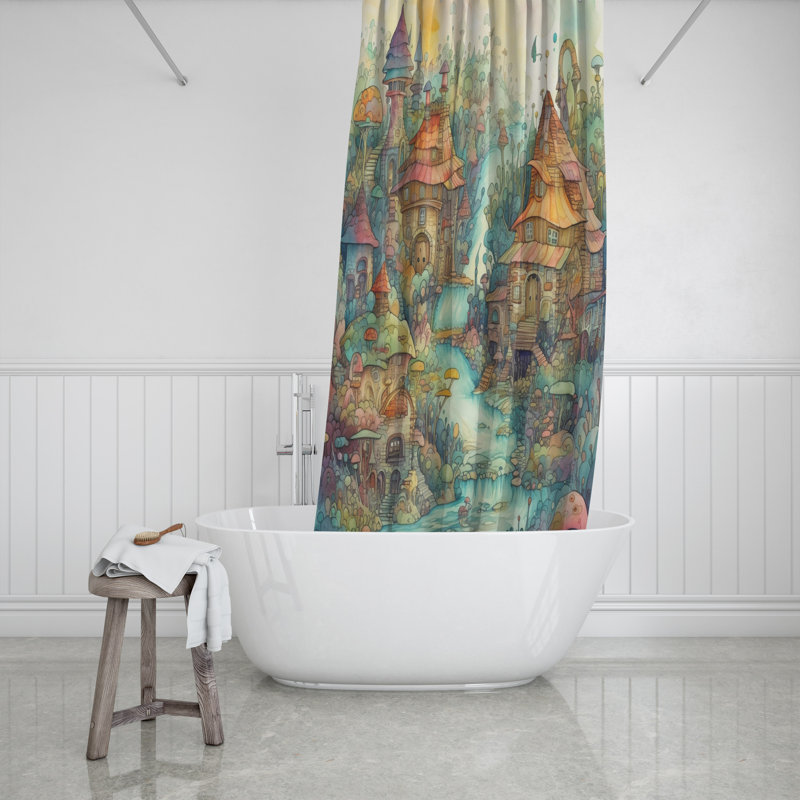Adelpho Shower Curtain, 93" H x 70" W