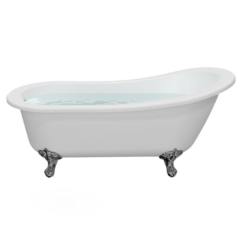 60.83'' x 29.92'' Soaking Acrylic Bathtub