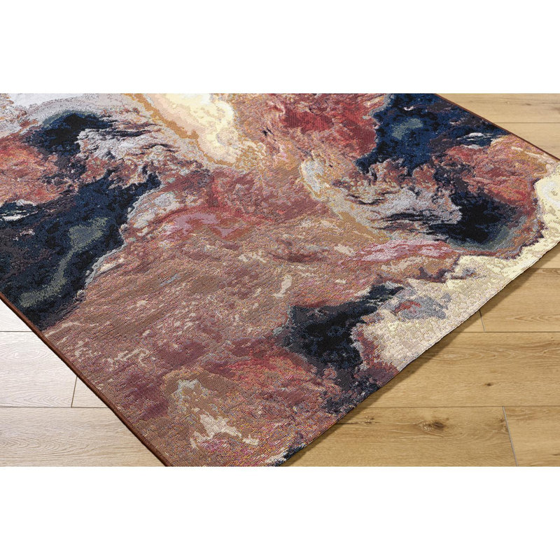 Chalanda Machine Woven Area Rug, Rectangle 5'3" x 7'0.6"