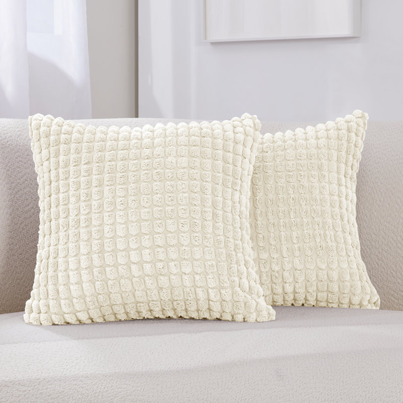 Reversible, Cream, 16" H x 16" W