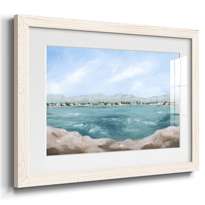 Turquoise Isle III, H 18 po x l 26 po x P 1,5 po, Blanc