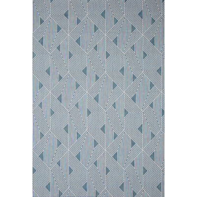 Tapis bleu sarcelle intérieur / extérieur Bertelle