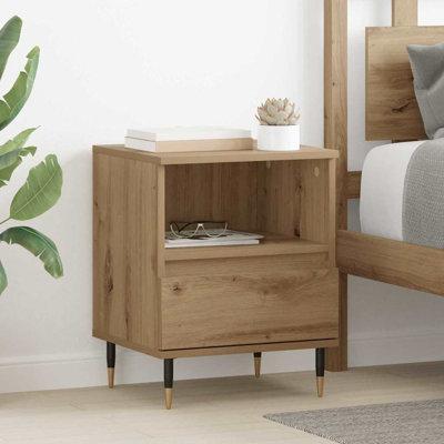 40cm W Manufactured Wood Bedside Table