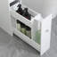 Armoire de salle de bain moderne en bois étroite