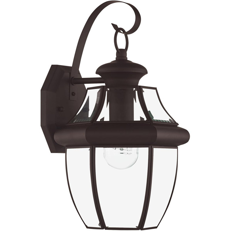 Alexavier Solid Brass Wall Light, Light Bronze