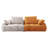 " large two-seat sofa | modern upholstered design | suede fabric | stylish addition to any living space-868960037