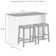Catelaya Wood Kitchen Island Set