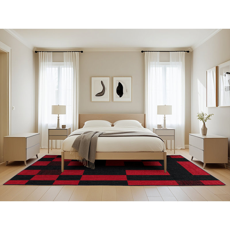 Tapis mauve lavable à la machine, Rectangle 5 pi x 8 pi