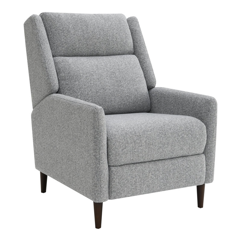 Leana High Back Push-Back Manual Recliner, Gray