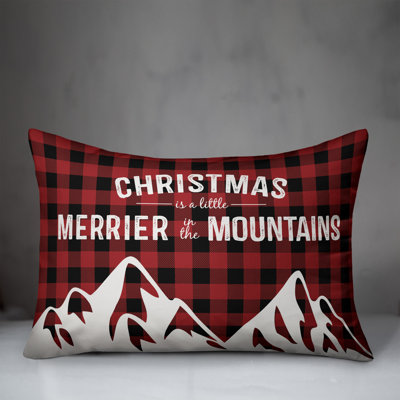 Plaid Reversible Throw Pillow