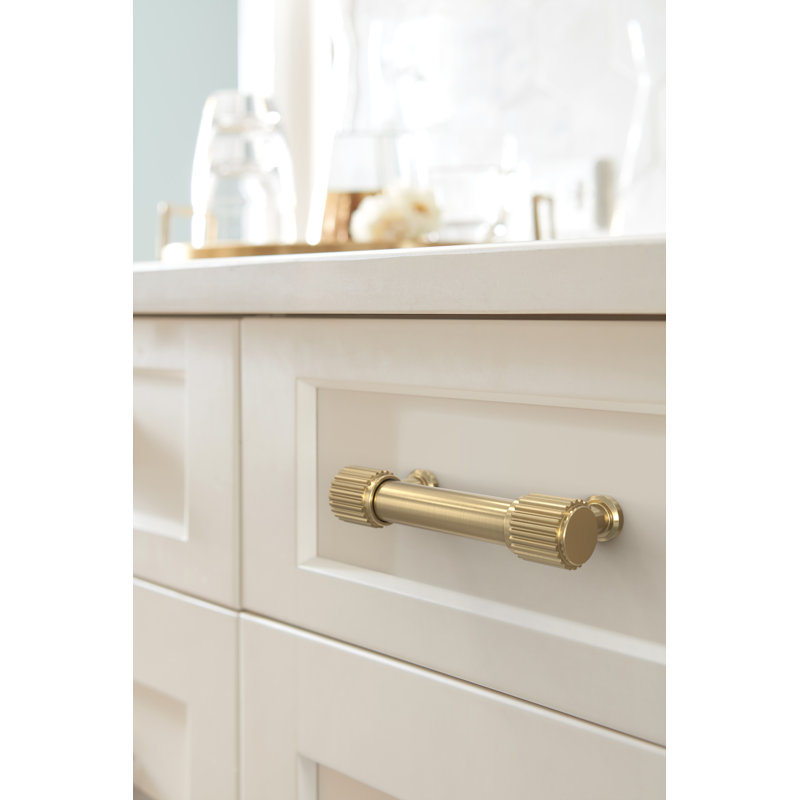 Poignée d'armoire Farewind, 3", Champagne doré