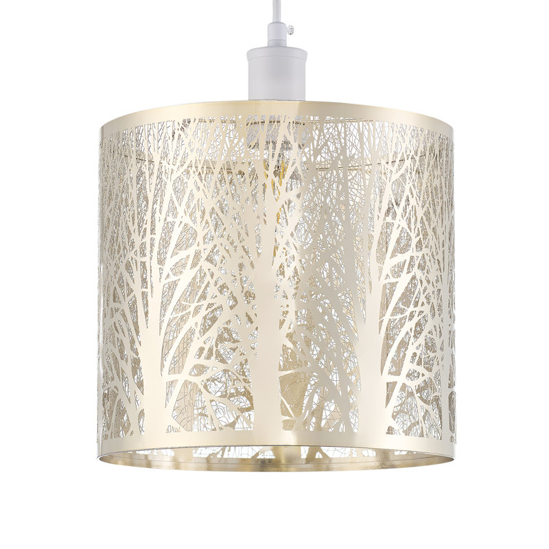 Unique and Beautiful Metal Forest Design Ceiling Pendant Shade, Gold