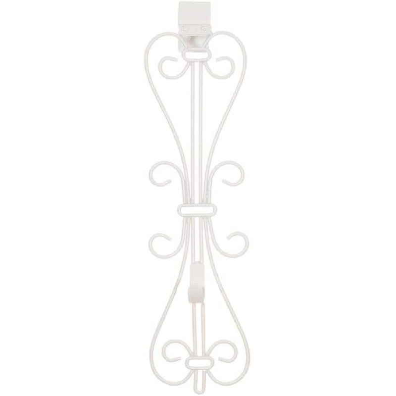 Support à couronne ajustable pour porte - élégant, Blanc