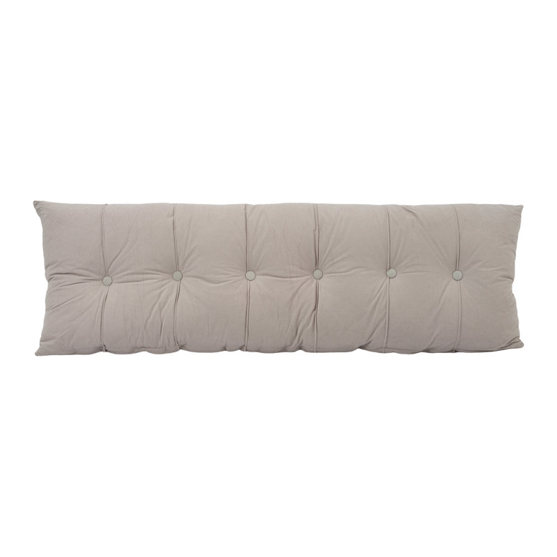 Upholstered Headboard Pillow, Light Grey, 180cm W x 60cm D