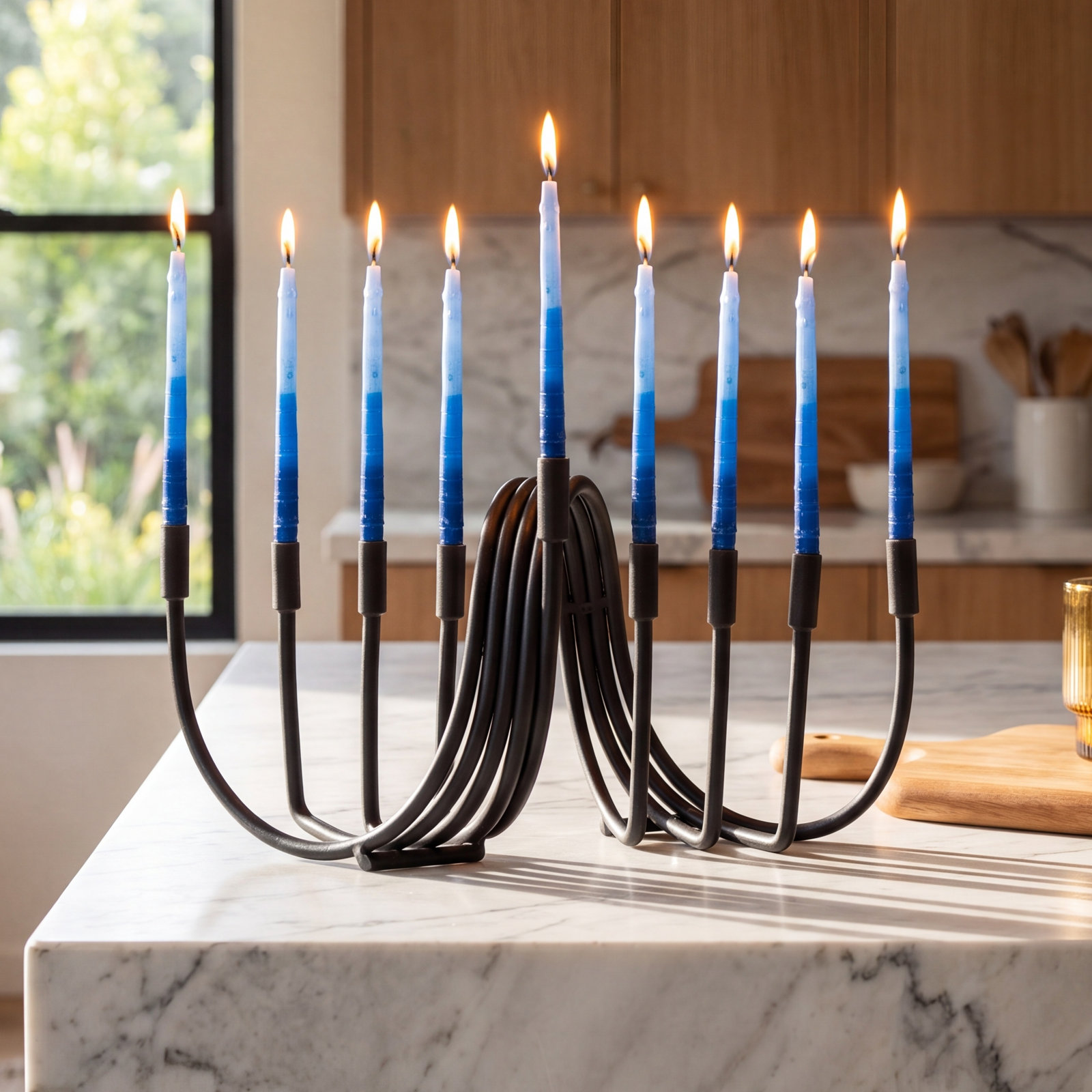 Tidal Black Menorah