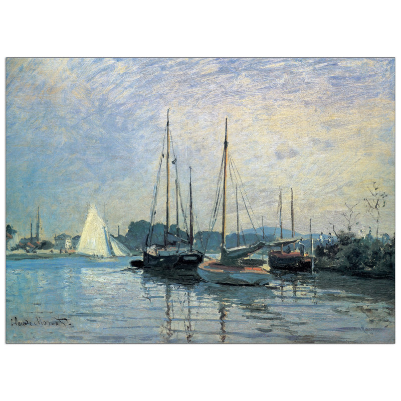 Claude Monet - No Frame Print on Wood, 73cm H x 100cm W x 1.8cm D