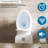 Comfortable Toilet With 17" Seat, 1.1/1.6 Dual Flush, Rimless Sanitary Basin, Quiet Gloss White 006 For Bathroom One Piece Hygienic Ceramic Silent