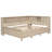 Full Size Wood Daybed With Storage Shelves And 3 Drawers-1049795733