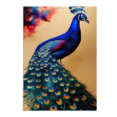 Vivid Peacock - Wall Art