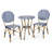 Outdoor 3-Piece french Set Great For Balcony Evening Relaxation & Patio Comfortable Dining