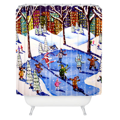 Faustine Modern Shower Curtain