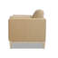 Chaise avec accoudoirs de ferme moderne 36 po, velours performance brun fauve-1708797740
