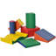 Soozier 7 pièces, blocs de jeu souples, enfants, escalade et rampe, blocs de construction et d'empilage en mousse, jeu d'apprentissage non toxique