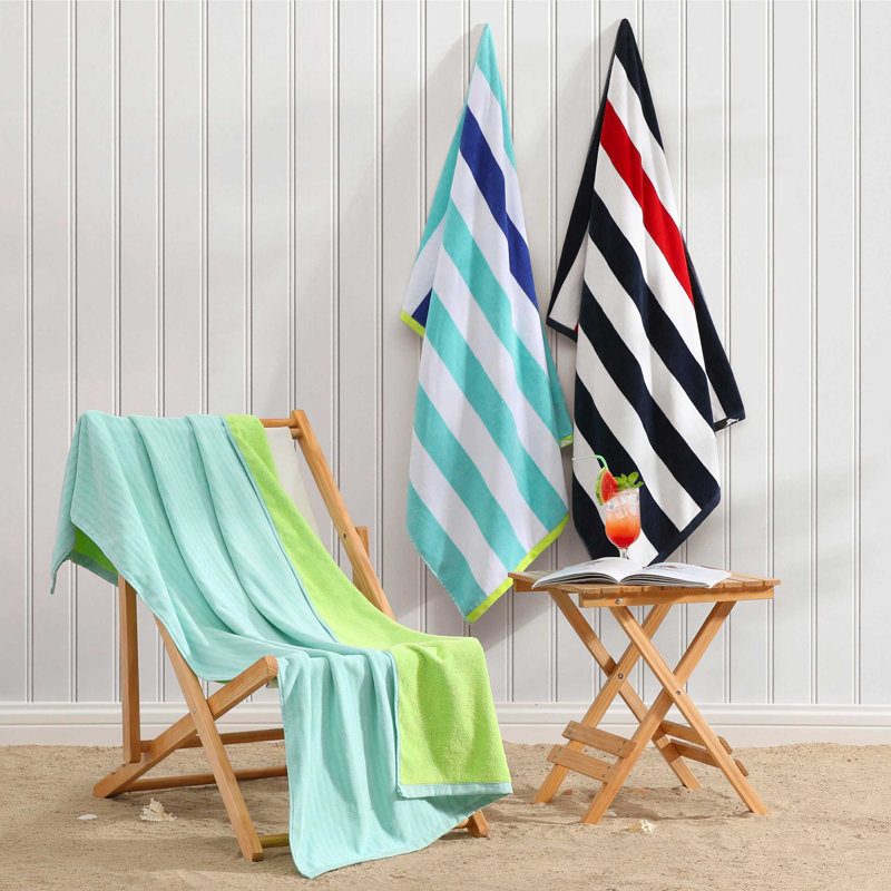 Tommy Bahama Turn Tide Blue 2 Piece Beach Towel Set, Blue