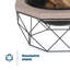Tambellini Round Cast Iron Smokeless Fire Pit