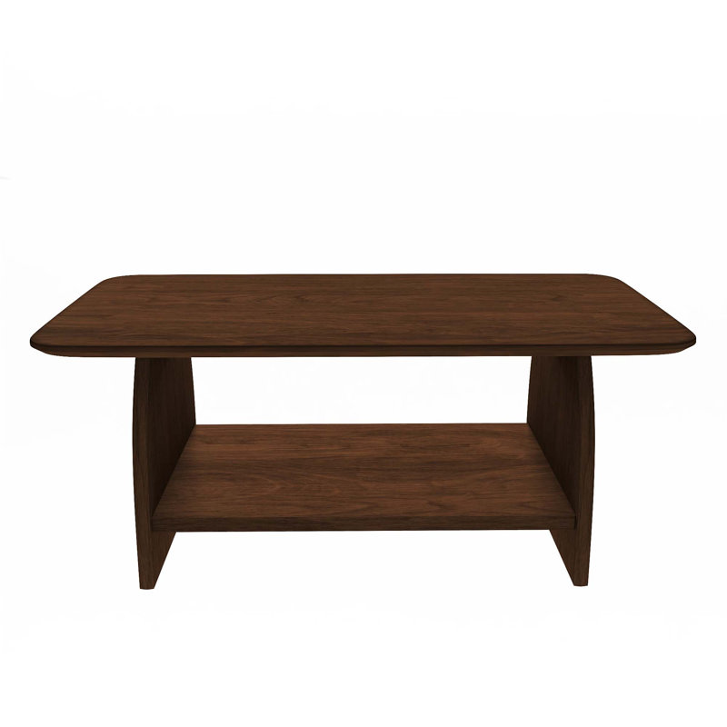 Double Layer Coffee Table, Dark Brown