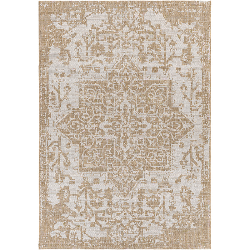Tapis intérieur / extérieur beige Voegele, Rectangle 5 pi 3 po x 7 pi 7 po