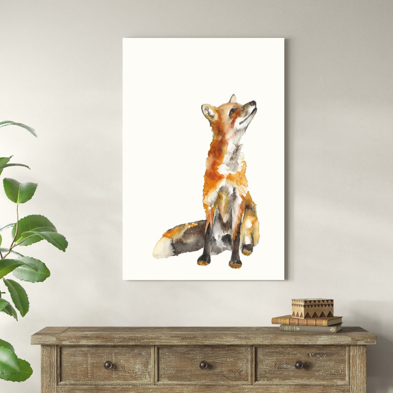 Renard rusé I, H 48 po x l 32 po x P 1,25 po