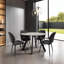Round Stone Top Metal Base Dining Table