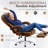 Laurren Reclining Office Chair with Massage, Ergonomic Executive Chair with Foot Rest-1987002435