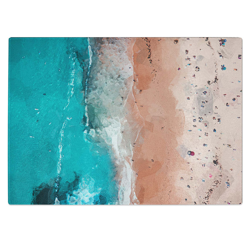 Tempered Glass Bondi Beach in Australia Chopping Board, 28.5 cm W x 20 cm L