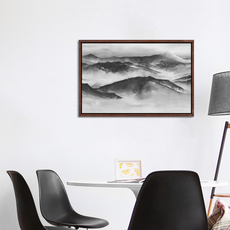 Mountain Spirit by Melissa Selmin - Painting on Canvas, 101.6 cm H x 66.04 cm W, Classic Brown Wood Framed