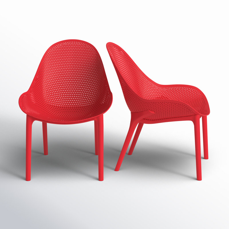 Chaise de patio Farrah, Rouge